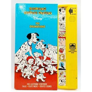 Vintage Disney 101 Dalmatians Golden Sight 'N' Sound Story 1991 Working